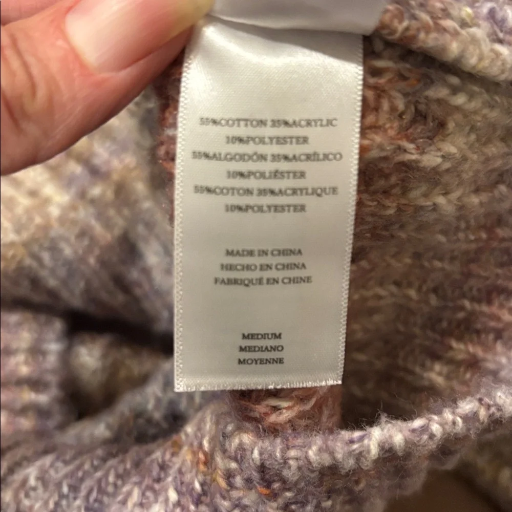RAILS‎ Josie Space Dye Cotton Blend Cardigan Sweater Boxy Amythest Women’s